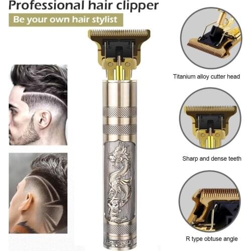 T9 Hair Trimmer Clipper Baldheaded Cutter Beard Shaving 0 Bit Cordless Hair Cutting Machine for Adult Kid Hair Style Tool