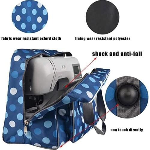 Large Capacity Home Use Multi-Functional Sewing Machine Bag Oxford Cloth Storage Bags Durable Travel Portable Tote