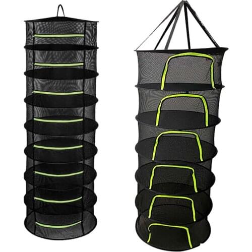 Layers Drying Net for Herbs Hanging Basket Folding Dry Rack Herb Drying Net Dryer Bag Mesh For Flowers Buds Plants Organizer