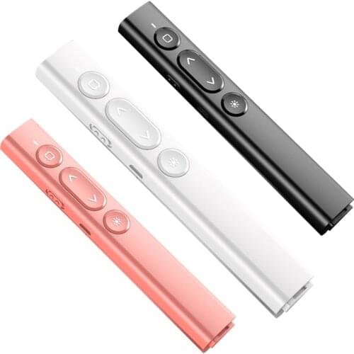 Presentation Clicker Wireless Presenter Pointer RF 2.4GHz PPT Slide Advancer USB Remote Control Flip Pen Powerpoint For Mac/Win