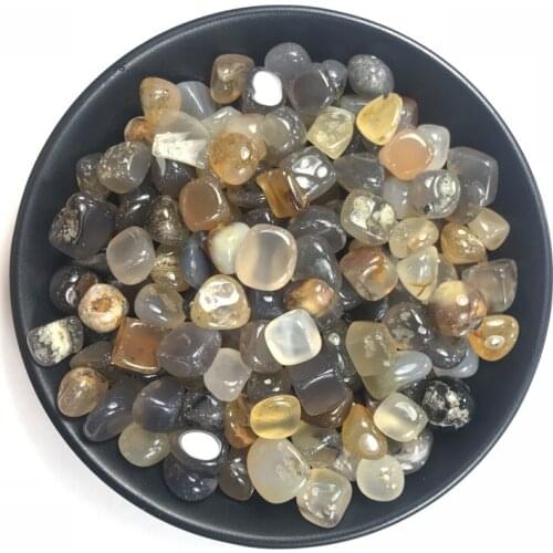 100g Natural Agate Gravel Natural Color Agate Degaussing Stone Landscaping Decoration Healing Crystal