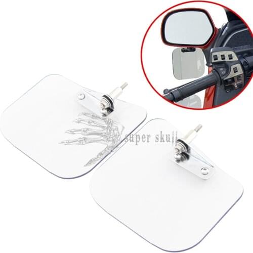 Clear Hand Guard Air Wing Deflector Windshield Windscreen Mirror Mount Kit Motorcycle For Honda Gold Wing GL1800 F6B 2001-2017