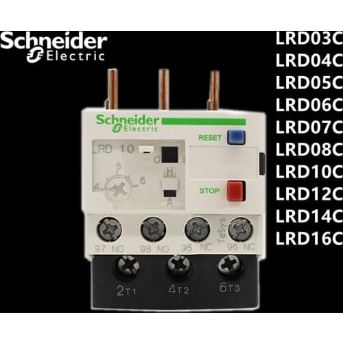 Schneider Thermal overload relay LRD03C LRD04C LRD05C LRD06C LRD07C LRD08C LRD10C LRD12C LRD14C LRD16C Thermal relay
