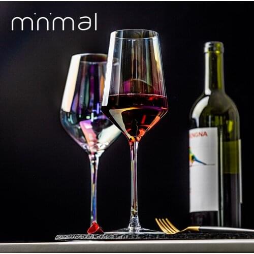 Creative Colored Wine Glass Goblets Wedding Champagne Glasses For Bird And Groom Creative Home Appliances Crystal Glassware