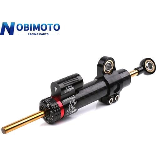 Motorcycle Universal Steering Direction Damper Carbon Fiber for Kawasaki Honda SUZUKI Aviation Aluminum Alloy Parts