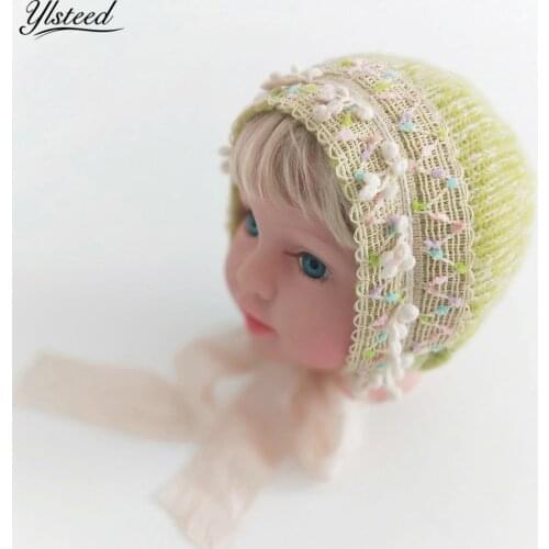 Ylsteed Knitting Newborn Hat for Photography Baby Girl Lace Trim Hat Baby Boy Girl Photo Props Newborn Photography Accessories
