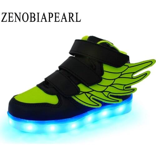 ZENOBIAPEARL Kids Glowing Shoes