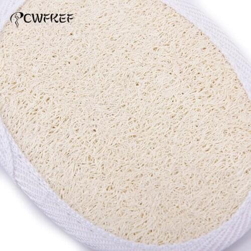 1pcs Soft Fresh Natural Loofah Luffa Sponge Shower Spa Body Scrubber Exfoliator Bathing Massage Brush Pad Bath Accessories Beige