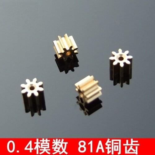 10PCS 8T 0.4M Motor Metal Gear 1mm 81A For Car Boat Plane Helicopter Rc Spare Part Parts Accessories