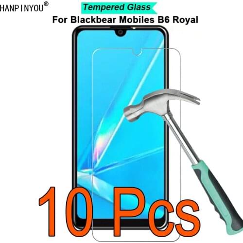 10 Pcs/Lot For Blackbear Mobiles B6 Royal 6.26" 9H Hardness 2.5D Toughened Tempered Glass Film Screen Protector Guard