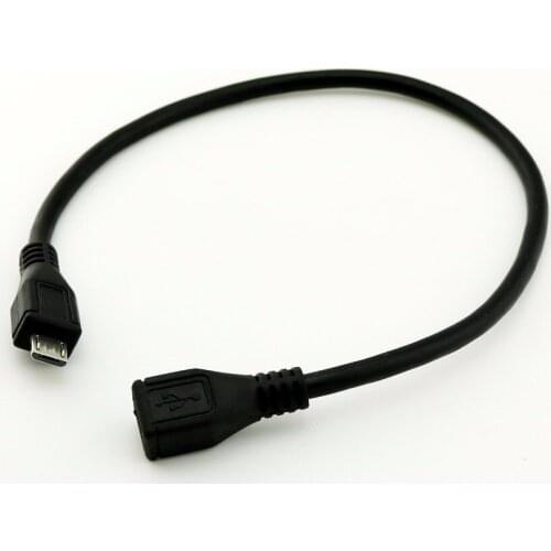 10pcs USB 2.0 Mini B 5-Pin Female to Micro USB Male Data Charger Converter Adapter Cable 30cm