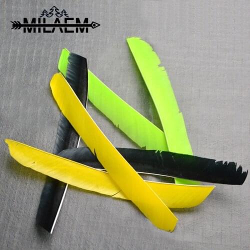 100 pcs Archery DIY Turkey Feather 26-29 cm Real Arrow Fletching Right Wings Real Feather Shooting Hunting Archery Accessories