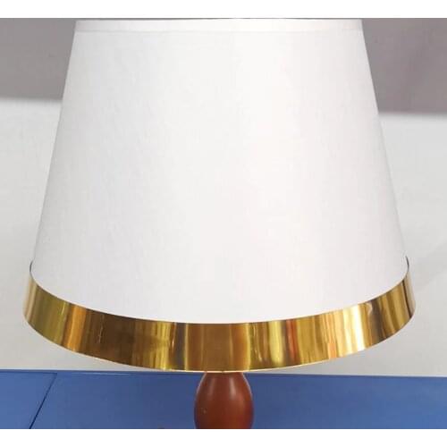TUDA Table Lamps Lamp shade Fabric Lamp Cover E27 Lampshades 30cm Golden Edge Lampshade