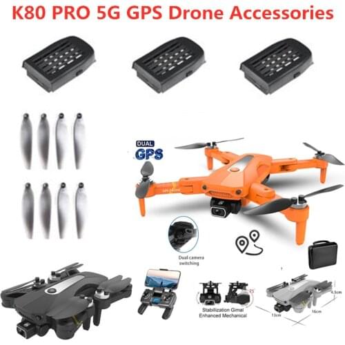 K80 PRO GPS 8K RC Drone Parts 2200mAh Battery/Propeller/USB Line For K80PRO Accessories K80 PRO Battery K80PRO GPS Drone Blades