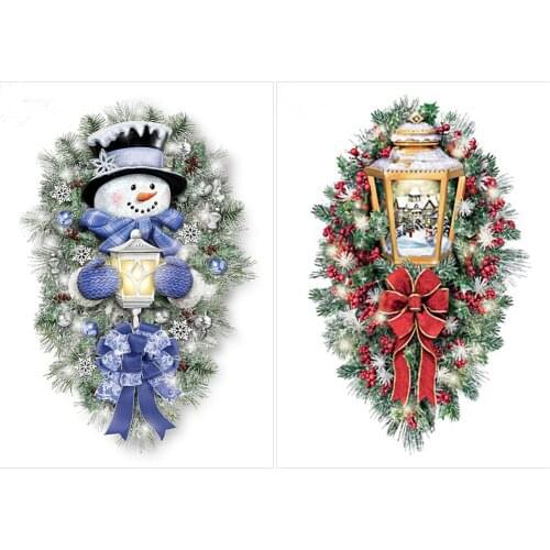 5D Diamond Painting DIY Christmas Tree Full Round Drill Diamond Painting Home Holiday Decoration Gift Hanging Painting 40x60cm