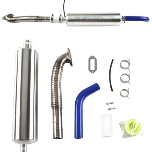 DLE170 170cc RC Gasoline Engine Canister Muffler Tuned Front Exhaust Pipe Set