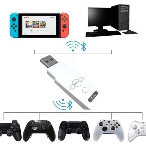 Coolway N100 PLUS USB Wireless Bluetooth Adapter Wireless Handle Converter For Sony Playstation PS4 For Nintendo Switch 40A