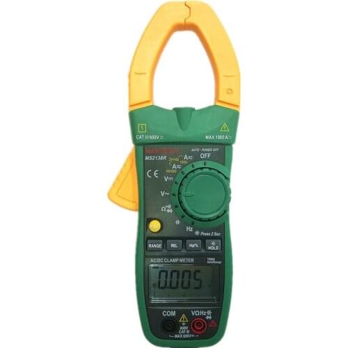 MASTECH MS2138R 4000 Counts Digital AC DC Clamp Meter Multimeter Voltage Current Capacitance Resistance Tester