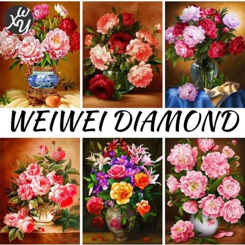 Floral Diamond Painting Kit Diamond Mosaic Diamond Art Flowers Diamond Painting Accessories Cross Stitch Kit for Home Decoration