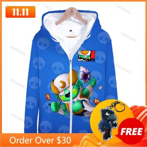 GENE Cartoon Game Jacket Tops Teen Clothes Shooter Kids Hoodies Browlers 3D Print Hoodie Men and Women Harajuku Sweatshirt