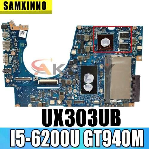 UX303UB Motherboard For ASUS UX303UB UX303U UX303UA Laptop Motherboard original notebook 4G I5-6200U GT940M-2GB 100% Test