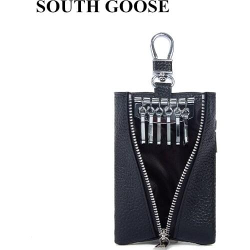 Fashion Genuine Leather Key Wallet Men Car Key Holder Multifunction Keys Organizer Women Smart Housekeeper Case Coin Purse