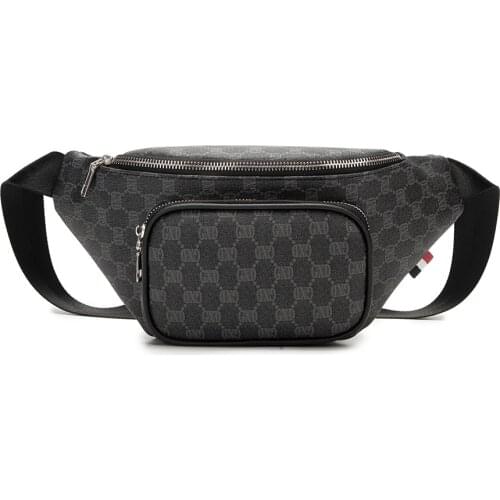 Men Chest Bag Leather GXD Printed Waist Sling Crossbody Shoulder Purse Fashion Luxury Mobile Phone Handbag Rucksack Backpack