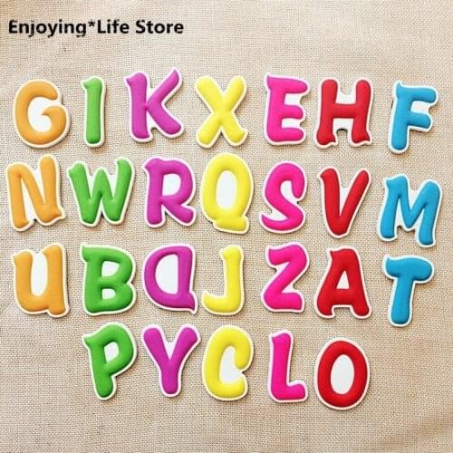 A Set of Cartoon Early Education Stickers 26 English Letters Magnetic Stickers Refrigerator Stickers Home Decor