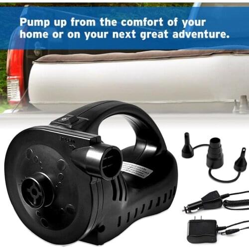 Rechargeable Air Pump Quick-Fill Inflator Deflator For Car And Home Pool Toys Floating Row Bed Boat Pool With Nozzles
