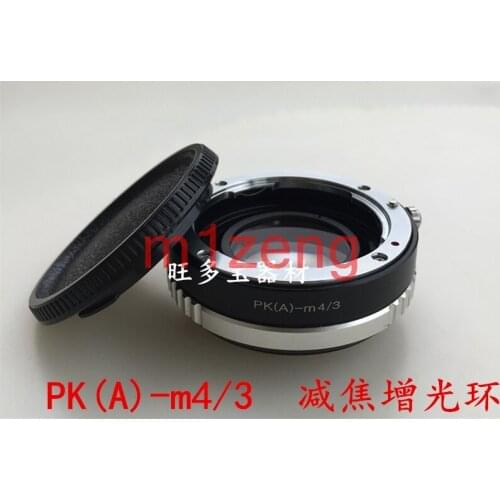 PK(A)-m43 Focal Reducer Speed Booster adapter ring for pentax A DA Lens to panasonic m4/3 GF6 gh5 gh4 EM5 EM1 em10 E-PL5 camera