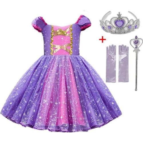 Fancy Baby Girls Clothes Princess Party Dresses Birthday Clothing for 1 3 5 Yrs Cosplay Costumes Fashion Kids Dresses for Girls
