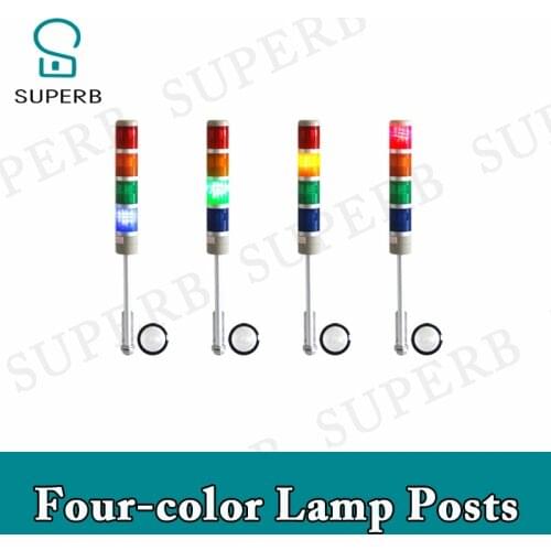 Superb escape room props Four-color Lamp Posts adjust the color to the preset color to unlock from real life chamber room prop