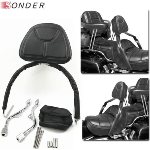Motorcycle Adjustable Driver Rider Backrest Sissy Bar for Honda Goldwing GL1800 GL 1800 2001-2017 2010 2012 2013 2014 2015 2016