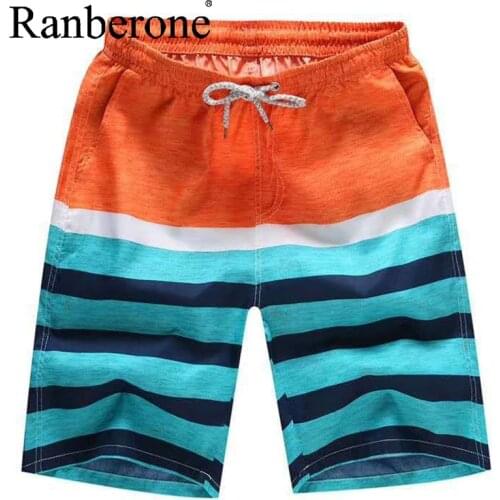 Mens Shorts Casual Shorts Men Drawstring Printed Male Streetwear Summer Fashion Men Shorts Beach Plus Size Swimming Trunks swim