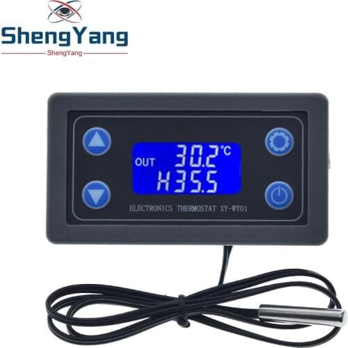 10A Thermostat Digital Temperature Controller DC 6V-30V Thermal Regulator Thermocouple Thermostat LCD Display Sensor 12V 24V