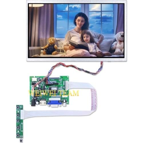 TM101DDHG01 Display Screen 10.1 inch 1024x600 Panel TFT LCD Module with TTL LVDS Controller Board VGA 2AV 40/50 PIN