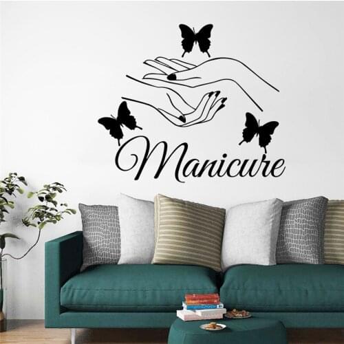 Creative Love Your Hands Wall Stickers Butterflies Home Decor Vinyls Home DIY Wall Art Decal Wallpapers Aesthetic Room Decor