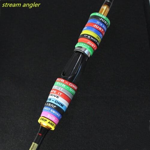Fishing Rod Ornaments Silicone Elastic Ring Handle Decorations Slingshot Adornment Catapult Trimmings 30pcs/lot Trinket