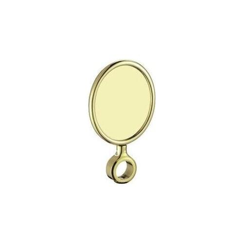 Brass material PVD Plated Oval Shape Beer Badge For Beer Dispenser