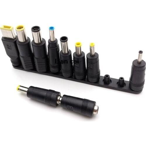 10pcs/Set 5.5x2.1mm Multi-type Male Jack for DC Plugs for AC Power Adapter Computer Cables Connectors for Notebook Laptop