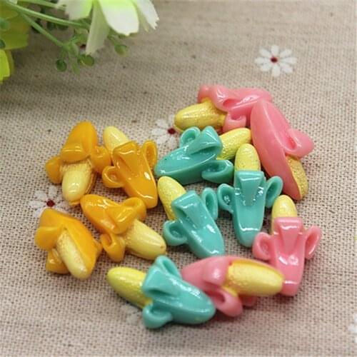 10pcs Mix Colors Kawaii 3D Banana Resin Cabochon Flatback Embellishment Accessories Scrapbooking Crafts,25*15*13mm