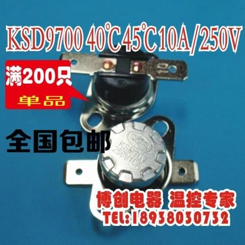 10pcs/Temperature control switch KSD301/KSD302 0 Degrees Normally closed N.C/Normally open N.O 10A/250V Thermostat