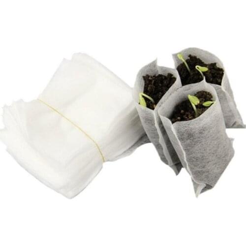 100Pcs/50pcs Non-Woven Nursery Bags Plant Planting Sack Nutrition Bag Gardening Supplies 8*10cm