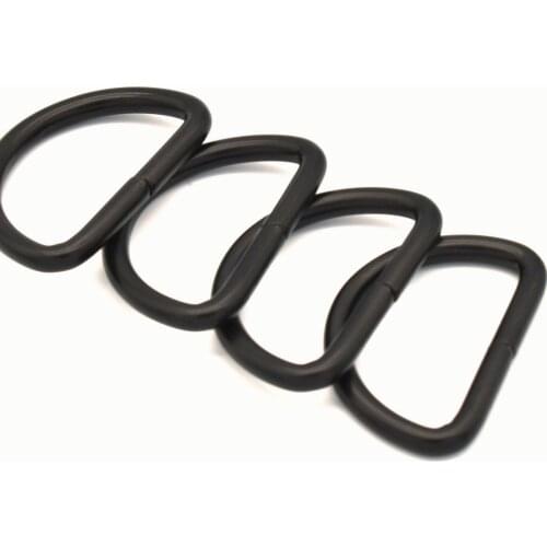 33mm Black Metal D Ring Handbag Purse Supplies Ring Not Welded D-ring D Ring Belt Accessories Leather Craft Hardware