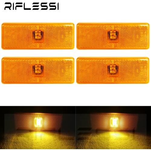 4 x 24V LED Side Lights For Mercedes Benz MB Actros MP2 Truck Trailer Turn Signal Lamps Clearance Lights