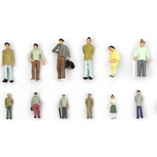50pcs Model Passengers Perfect painted model figures for model train layout 1:100 landscape models