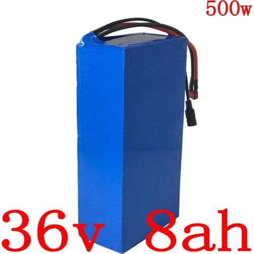 36V lithium battery pack 36v 8ah electric bicycle battery for 36V 250W 350W 500W ebike motor with 42V 2A charger free duty