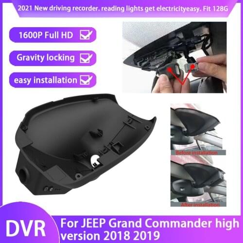Car Driving Recorder Easy to install For JEEP Grand Commander high version 2018 2019 Car DVR Wifi Video Recorder Dash Camera HD