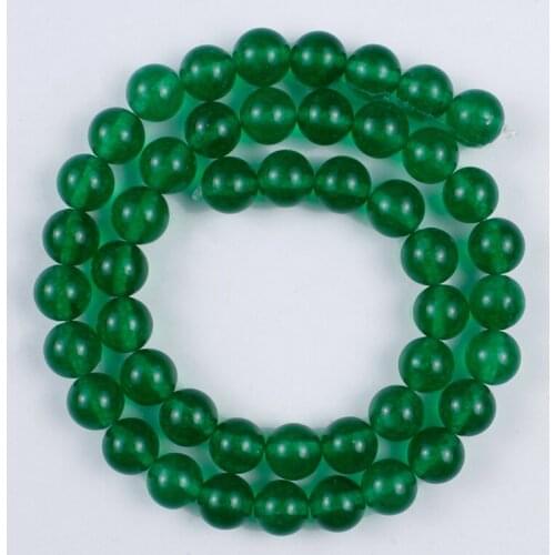 Natural Stone Beads B Color Dark Green Agate Round Loose Beads for Making DIY Bracelet Earrings Accessories 4/6/8/10/12/mm