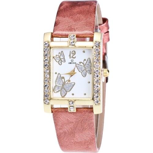 Retro Candy Colors Design Leather Band Analog Alloy Quartz Wrist Watch ashion Dress Ladies Womans Wrist Watch relojes mujer Gift